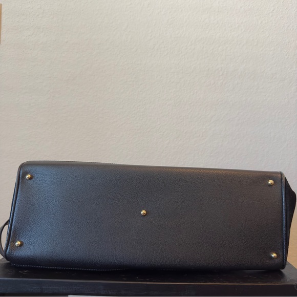 Authentic Vintage Gucci Diana Black Suede Bamboo Tote - Picture 6 of 16